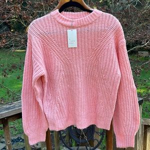 🆕A new day. crew neck loose knit sweater Pink size XS